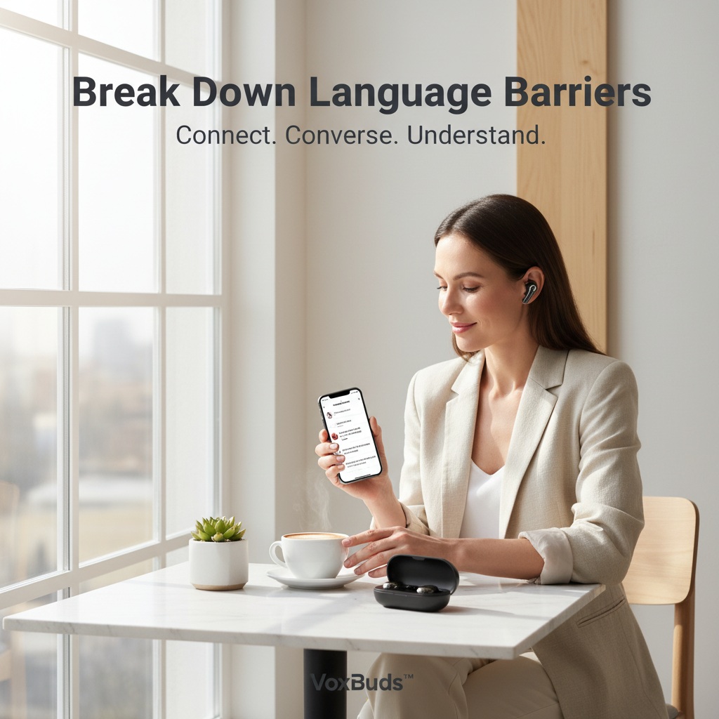 VoxBuds™ AI Translator Earbuds