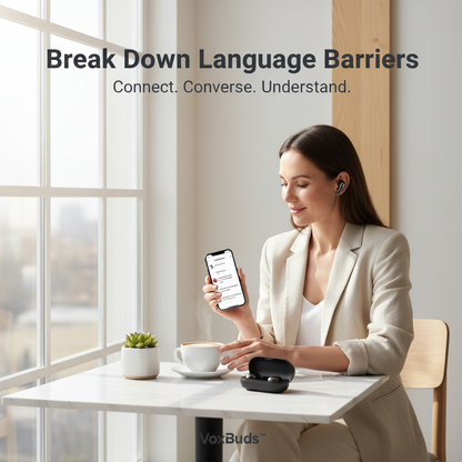 VoxBuds™ AI Translator Earbuds